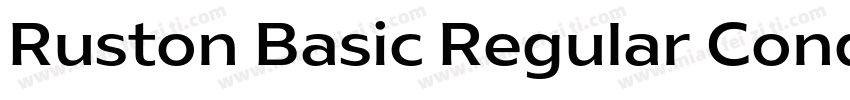 Ruston Basic Regular Condensed字体转换